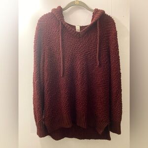 Women’s textured hoodie sweatshirt